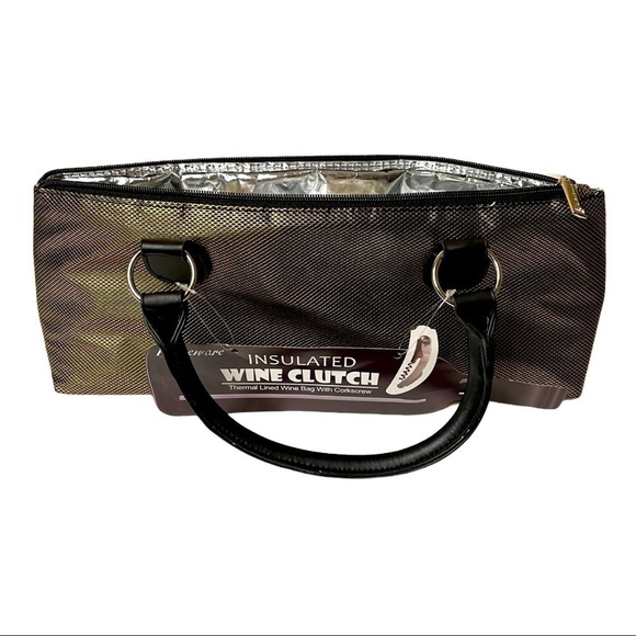 Insulated Wine Bottle Thermal Clutch Purse - Picture 1 of 6
